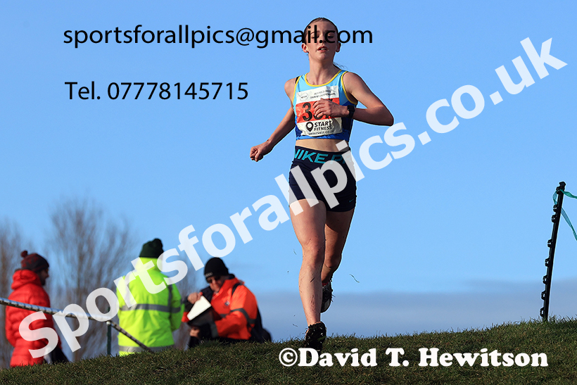 Girls under-15s 2024 NECAA Cross Country Champs., Temple Park, South Shields. Photo: David T. Hewitson/Sports for All Pics